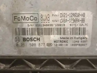 Second-hand car spare part ecu engine control for ford b-max (jk) 1.0 ecoboost oem iam references dv2112a650hb 0261s08877 bosch 