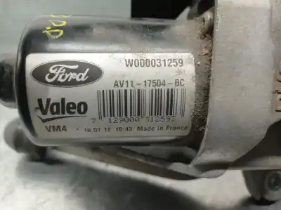 Peça sobressalente para automóvel em segunda mão motor do limpa para brisas por ford b-max (jk) 1.0 ecoboost referências oem iam av1117504bc w000031259 valeo 1870794