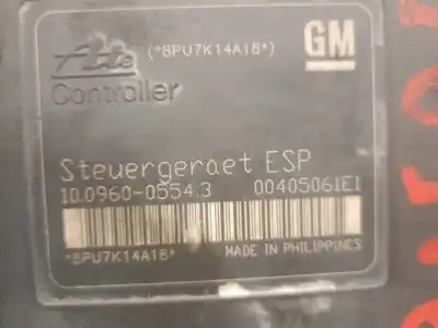 Pezzo di ricambio per auto di seconda mano abs per opel astra h (a04) 1.6 (l48) riferimenti oem iam 93191515 10096005543 ate 5530161 - 93191515