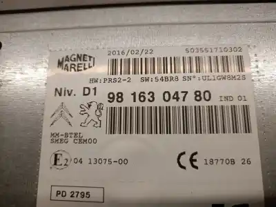 Second-hand car spare part gps navigation system for citroen c4 picasso ii 1.6 bluehdi 120 oem iam references 9816304780  