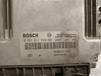 Second-hand car spare part ecu engine control for renault grand scénic ii (jm0/1_) 1.9 dci (jm0g jm12 jm1g jm2c) oem iam references 8200391966 0281011549 bosch 8200370779