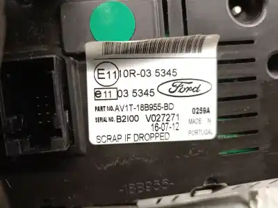 Second-hand car spare part multifunction display for ford b-max (jk) 1.0 ecoboost oem iam references av1t18b955bd  
