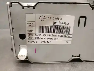 Second-hand car spare part audio system / radio cd for ford b-max (jk) 1.0 ecoboost oem iam references bm5t18c815pc  2025283