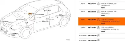 Peça sobressalente para automóvel em segunda mão sensor por toyota auris (_e15_) 2.0 d-4d (ade150_) referências oem iam 8983102060  8983102060