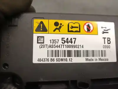 Автозапчастина б/у блок управління подушками безпеки для opel insignia a (g09) 2.0 cdti (68) посилання на oem iam 13575447 404376b6 
