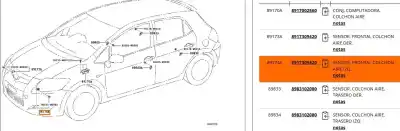 İkinci el araba yedek parçası sensör için toyota auris (_e15_) 2.0 d-4d (ade150_) oem iam referansları 8917302050  8917309420