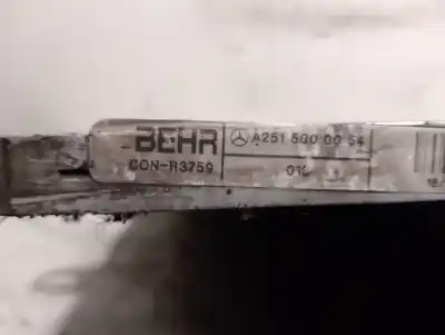 Автозапчастина б/у конденсат/радіатор кондиционера для mercedes-benz clase r (w251, v251) r 350 4-matic (251.065, 251.165) посилання на oem iam a2515000054 r3759 behr 
