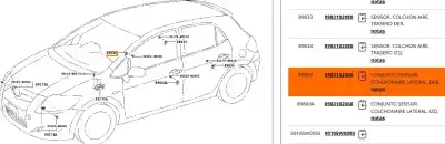 Peça sobressalente para automóvel em segunda mão sensor por toyota auris (_e15_) 2.0 d-4d (ade150_) referências oem iam 8983102060 1537588251 trw 8983102060