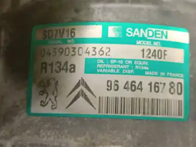 Pezzo di ricambio per auto di seconda mano compressore aria condizionata per citroen c5 i (dc_) 2.0 hdi (dcrhzb. dcrhze) riferimenti oem iam 9646416780 sd7v16 sanden 9800859180