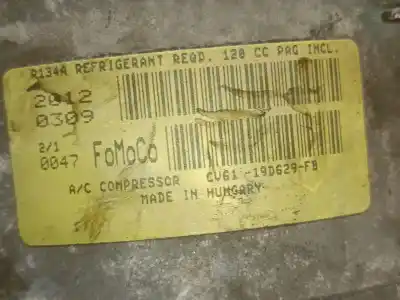 Peça sobressalente para automóvel em segunda mão compressor de ar condicionado a/a a/c por ford focus iii 1.0 ecoboost referências oem iam cv6119d629fb  2100870 - db6119d629fg