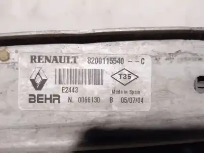 Автозапчастина б/у інтеркулер для renault grand scénic ii (jm0/1_) 1.9 dci (jm0g, jm12, jm1g, jm2c) посилання на oem iam 8200115540c e2443 behr 