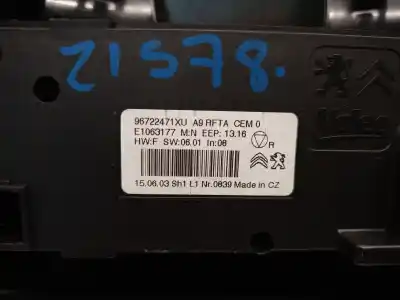Tweedehands auto-onderdeel klimaatcontrole voor peugeot 2008 i (cu_) 1.2 thp 110 / puretech 110 oem iam-referenties 96722471xu  96722471xu