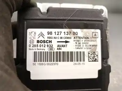 Second-hand car spare part airbag control unit for peugeot 2008 i (cu_) 1.2 thp 110 / puretech 110 oem iam references 9812713780 0285012932 bosch 