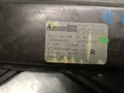 Автозапчасти б/у регулятор стекла переднего правого за opel meriva b monospace (s10) 1.7 cdti (75) ссылки oem iam 13354548  140343