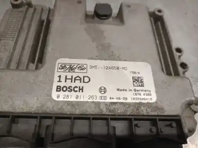 Second-hand car spare part ecu engine control for ford focus c-max (cap) 1.6 tdci cat oem iam references 3m5112a650md 0281011263 bosch 