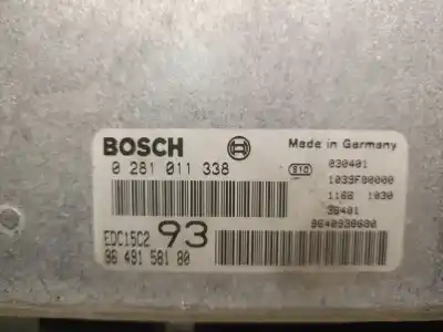 Gebrauchtes Autoersatzteil ecu-motorsteuergerät uce motorsteuergerät zum peugeot 406 (8b) 2.0 hdi 110 oem-iam-referenzen 9649158180 0281011338 bosch 