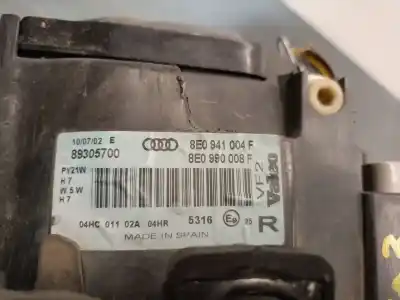 Автозапчастина б/у права фа для audi a4 b6 avant (8e5) 1.9 tdi посилання на oem iam 8e0941004f 89305700 valeo 8e0941030c