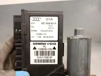 Автозапчастина б/у двиг скла задне ліво для audi a4 b6 avant (8e5) 1.9 tdi посилання на oem iam 8e0959801a 5wk47009cbf siemens 8e0959801e