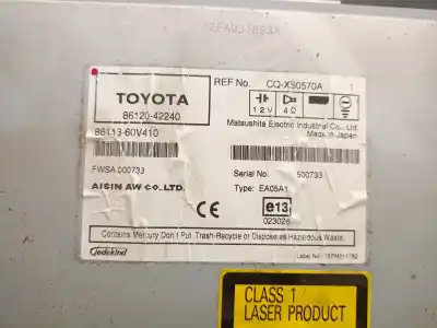 Автозапчастина б/у багатофункційний дисплей для toyota rav 4 iii (_a3_) 2.0 4wd (aca30_) посилання на oem iam 8612042240  