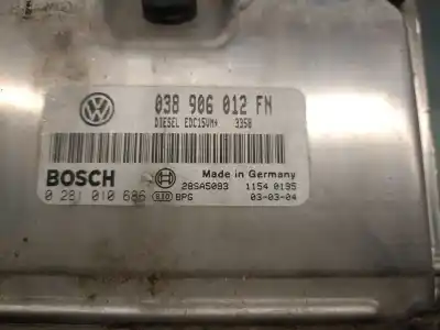 Peça sobressalente para automóvel em segunda mão centralina de motor uce por seat leon (1m1) 1.9 tdi referências oem iam 038906012fn 0281010686 bosch 