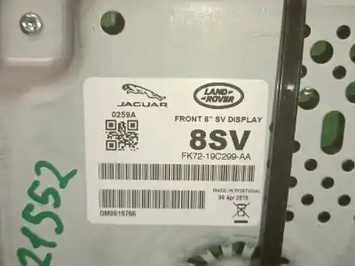 Second-hand car spare part multifunction display for jaguar xe (x760) 2.0 d oem iam references fx7219c299aa 0m0019766 