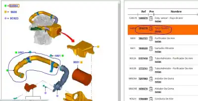 Автозапчасти б/у трубка за ford focus iii 1.0 ecoboost ссылки oem iam cv616c784ac  1916770