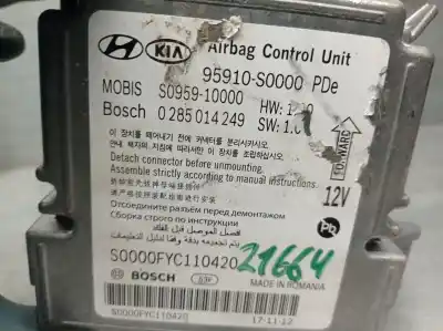 Автозапчастина б/у блок управління подушками безпеки для hyundai i30 (pde, pd, pden) 2.0 n посилання на oem iam 95910s000 0285014249 bosch 