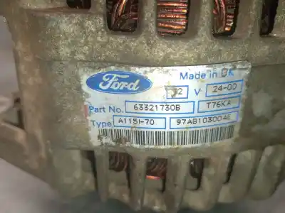 Автозапчастина б/у генератор для ford fiesta iv (ja_, jb_) 1.8 d посилання на oem iam 97ab10300ae 63321730b magneti marelli 1406095