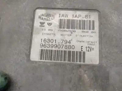 Second-hand car spare part ecu engine control for peugeot 206 fastback (2a/c) 1.4 i oem iam references 9639907880 16301794 magneti marelli 