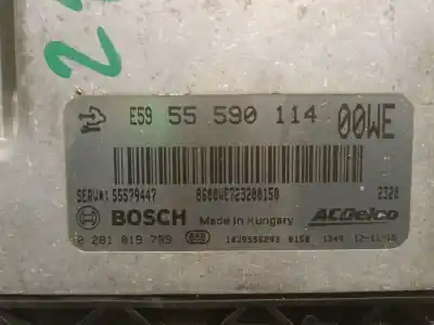 Second-hand car spare part ecu engine control for opel corsa d (s07) 1.3 cdti (l08, l68) oem iam references 55590114 0281019799 bosch 