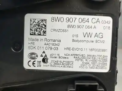 Автозапчастина б/у електронний модуль для audi a4 b9 (8w2, 8wc) 2.0 tdi quattro посилання на oem iam 8w0907064ca 5dk01107903 hella 