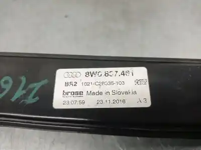 Автозапчастина б/у регулятор вікна передній лівий для audi a4 b9 (8w2, 8wc) 2.0 tdi quattro посилання на oem iam 8w0837461 1021c28035103 brose 8w0837461