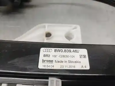 Автозапчастина б/у регулятор скла заднього правого для audi a4 b9 (8w2, 8wc) 2.0 tdi quattro посилання на oem iam 8w0839462 1021c28050104 brose 8w0839462