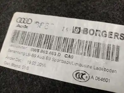 Автозапчастина б/у задній лоток для audi a4 b9 (8w2, 8wc) 2.0 tdi quattro посилання на oem iam 8w5863463d  8w5863463d