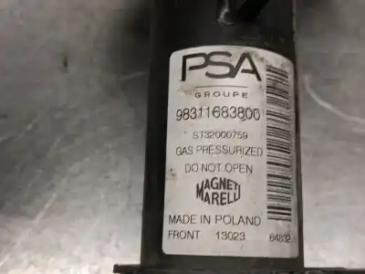 Автозапчастина б/у амортизатор передній лівий для peugeot 208 ii (ub_, up_, uw_, uj_) 1.2 puretech 100 посилання на oem iam 9831168380 st32000759 magneti marelli 9831168380