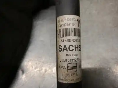 Tweedehands auto-onderdeel schokbreker links achter voor seat ibiza iii (6l1) 1.4 16v oem iam-referenties 6q0513025bh 844902000318 sachs 6q0513025bh