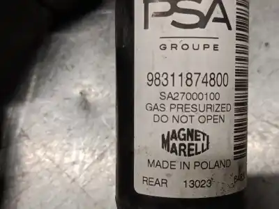 Автозапчастина б/у правий задній амортизатор для peugeot 208 ii (ub_, up_, uw_, uj_) 1.2 puretech 100 посилання на oem iam 98311874800 sa27000100 magneti marelli 9831186680