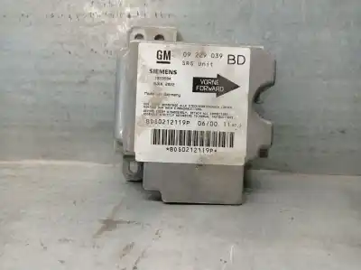 Second-hand car spare part airbag control unit for opel vectra b ranchera familiar (j96) 2.0 dti 16v (f35) oem iam references 09229039