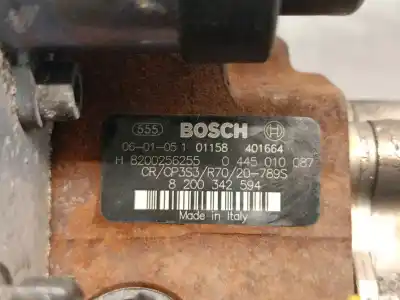 Автозапчастина б/у насос инжекційний для renault laguna ii (bg0/1_) 1.9 dci (bg1a, bg1w, bg0g) посилання на oem iam 8200342594 0445010087 bosch 8200659766