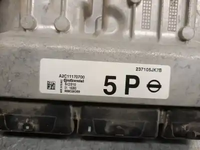 Second-hand car spare part ecu engine control for nissan np300 navara pick-up (d23, d23t) 2.3 dci oem iam references 237105jk7b  237105jk7b