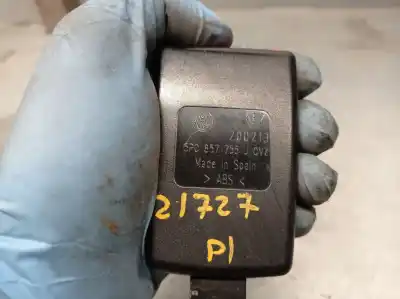 Peça sobressalente para automóvel em segunda mão chicote / encaixe cinto segurança dianteiro esquerdo por seat altea xl (5p5, 5p8) 1.6 tdi referências oem iam 5p0857755j  