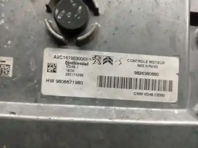Автозапчастина б/у ебу контролер двигуна для citroen c4 picasso ii 1.2 thp 130 посилання на oem iam 9826380880  