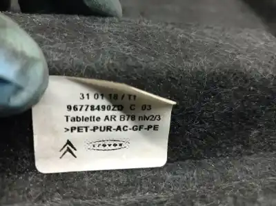 Second-hand car spare part parcel shelf for citroen c4 picasso ii 1.2 thp 130 oem iam references 96778490zd  96778490zd Second-hand car spare part parcel shelf for citroen c4 picasso ii 1.2 thp 130 oem iam references 96778490zd  96778490zd