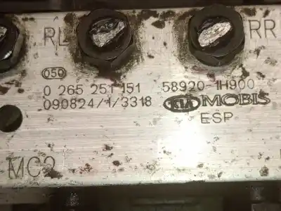 Peça sobressalente para automóvel em segunda mão abs por kia cee'd fastback (ed) 1.6 crdi 115 referências oem iam 589201h900 0265251151 mobis 589201h9a0