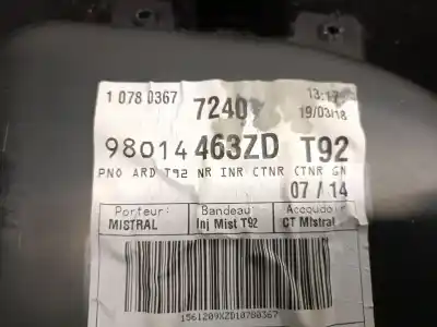 Автозапчастина б/у обликка задніх правіх дверей для peugeot 308 sw ii (lc_, lj_, lr_, lx_, l4_) 1.5 bluehdi 130 посилання на oem iam 98014463zd  98021187zd