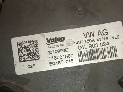 Автозапчастина б/у генератор для audi a4 b9 (8w2, 8wc) 2.0 tdi quattro посилання на oem iam 04l903024 2619999c valeo 04l903024