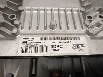Second-hand car spare part ecu engine control for ford focus ii (da_, hcp, dp) 1.8 tdci oem iam references 7m5112a650apc 5ws40607c siemens vdo 