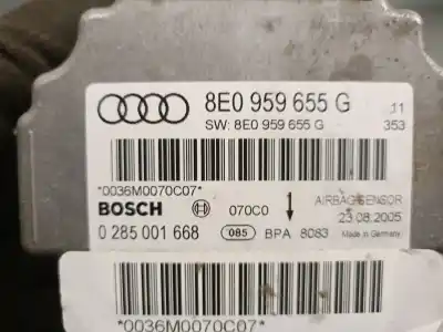 Pezzo di ricambio per auto di seconda mano centralina airbag per audi a4 b7 (8ec) 2.0 tdi 16v riferimenti oem iam 8e0959655g 0285001668 bosch 