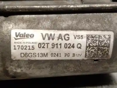 Second-hand car spare part starter motor for seat altea xl (5p5, 5p8) 1.6 lpg oem iam references 02t911024q d6gs13m valeo 02t911024q