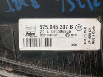 Автозапчасти б/у левый задний фонарь за seat ateca (kh7, khp) 1.6 tdi ссылки oem iam 575945307b  575945307d